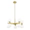 Z-Lite Artemis Chandelier, 10-Light, 25 In.W x 12.75 In.H, Modern Gold/Matte Opal 494-10MGLD - alternate 8